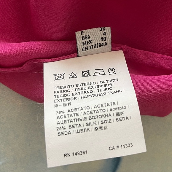 Pinko pink blouse top size 4 - Picture 8 of 10